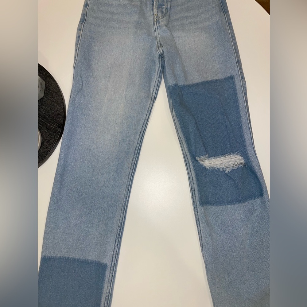 Hollister Ultra High Rise Vintage Straight Blue Jeans